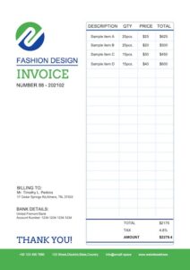 This is a sample of Drawtify's free online invoice maker.