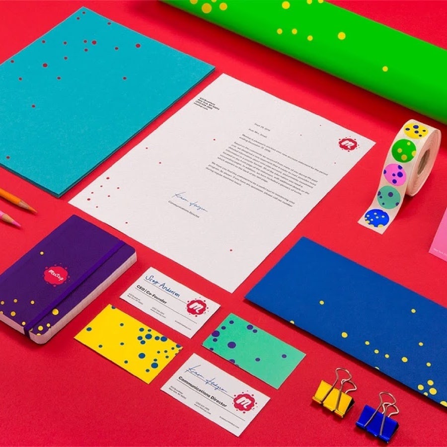 Colorful and bold branding