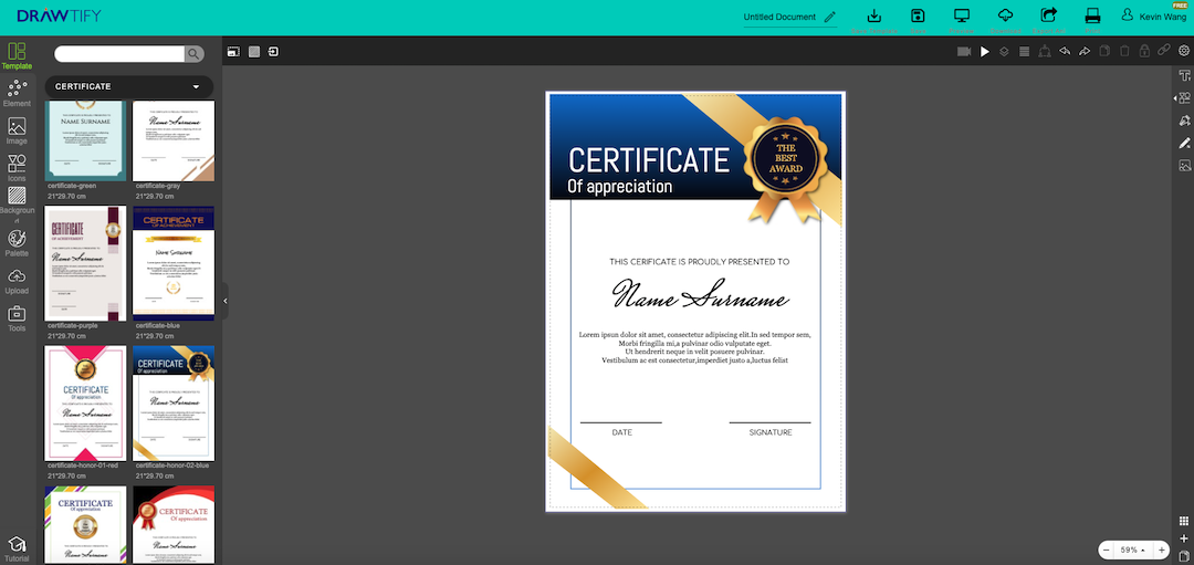 certificate templates