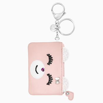 Kris Card Bag Charm, Pink, Stainless Steel 5373015