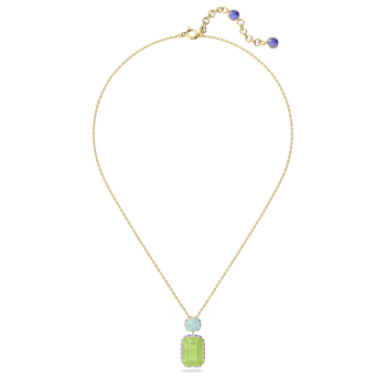 Orbita necklace, Octagon cut, Multicolored, Gold-tone plated 5619787
