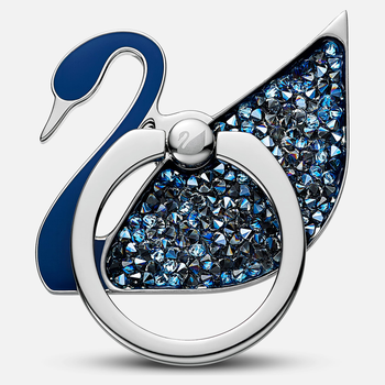 Swan Ring Sticker, Blue, Stainless steel 5531511