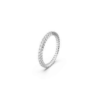Vittore ring, Round cut, White, Silver-tone finish 5655705