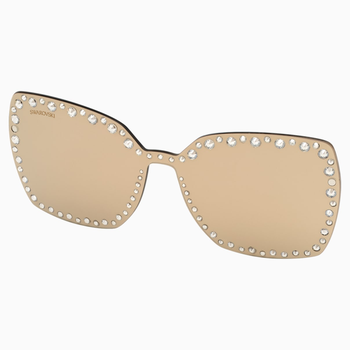 Swarovski Click-on Mask for Sunglasses, SK5330-CL 32G, Brown 5483809