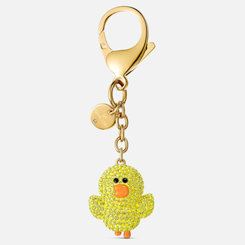 Line Friends Bag charm, Yellow, Gold-tone plated 5517663
