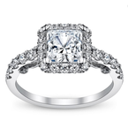 Our Top 20 Bridal Picks Verragio Insignia Princess Halo Engagement Ring 830-28-320
