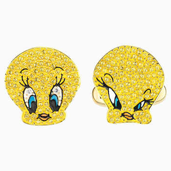 Looney Tunes Tweety Cufflinks, Yellow, Gold-tone plated 5488598