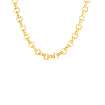 18K Gold Obelisco Diamond Accent Necklace - 18K Yellow Gold 8882742AYCHX