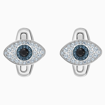 Unisex Evil Eye Cufflinks, Multi-colored, Stainless steel 5506081