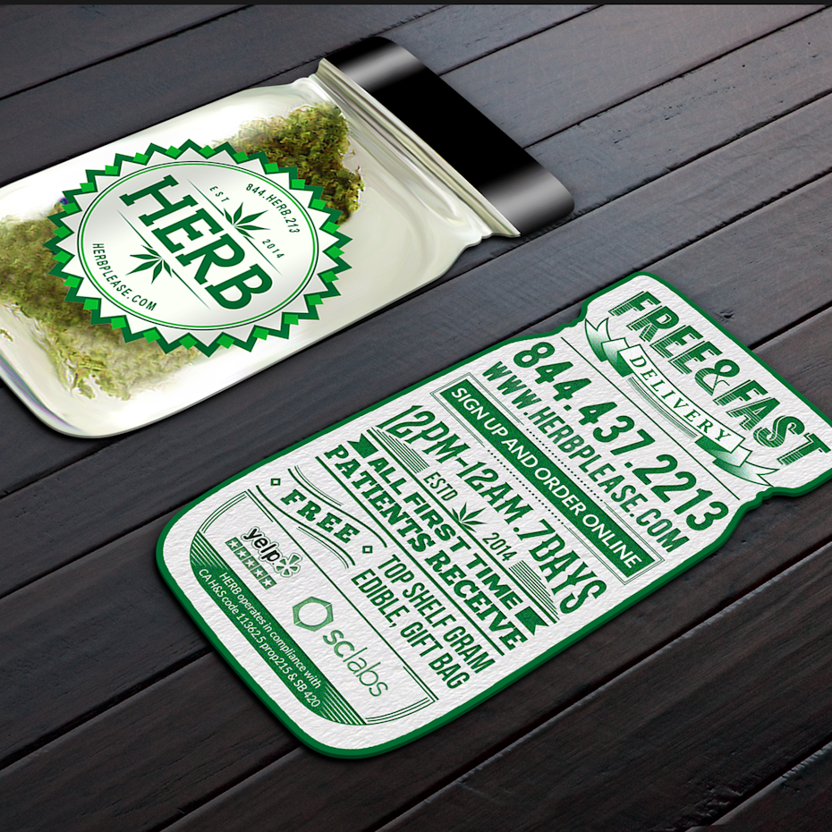 Business cards trends 2020: jar shaped business card