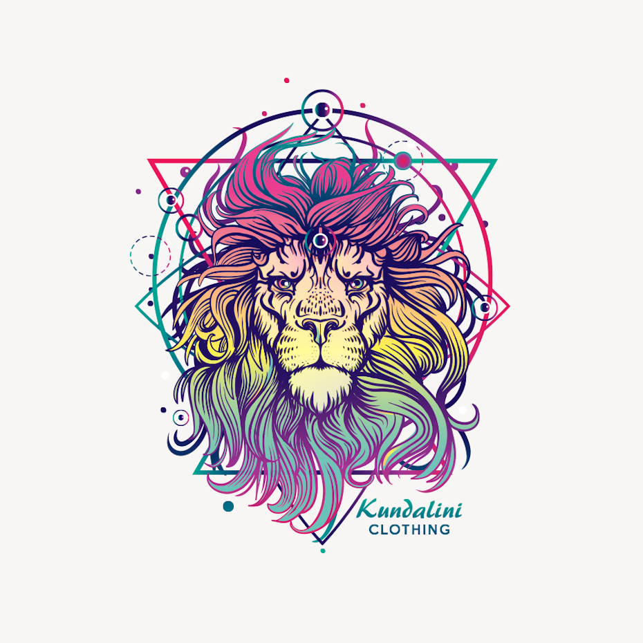 Rainbow gradient t-shirt design