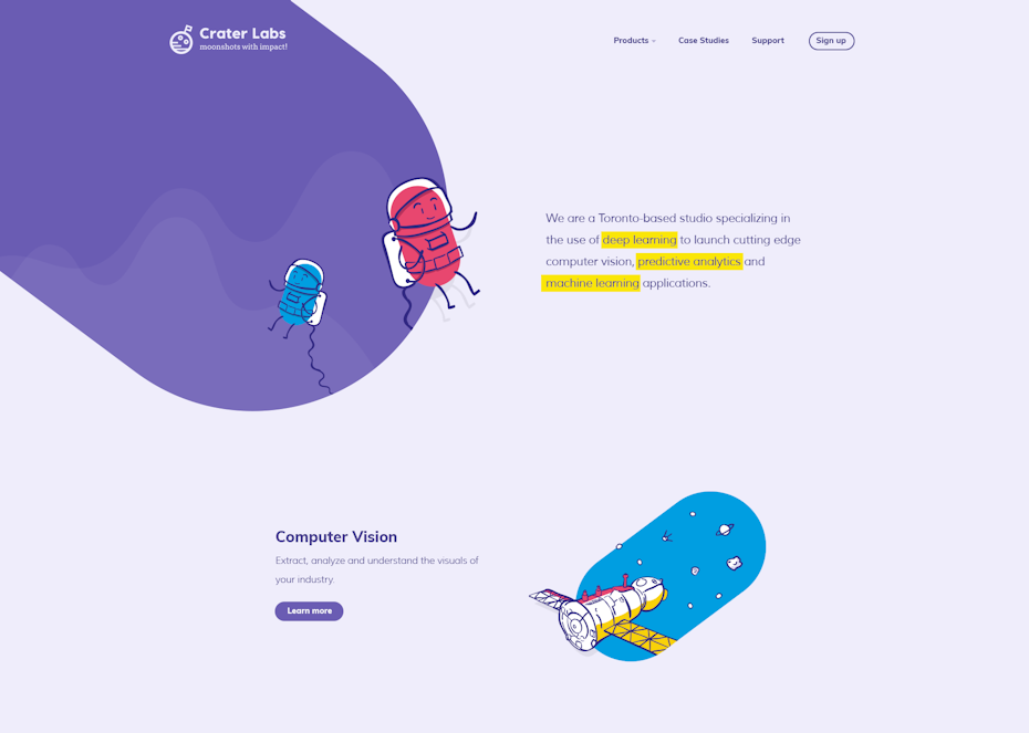 Example of 2020 web design trend hand-drawn icons and elements