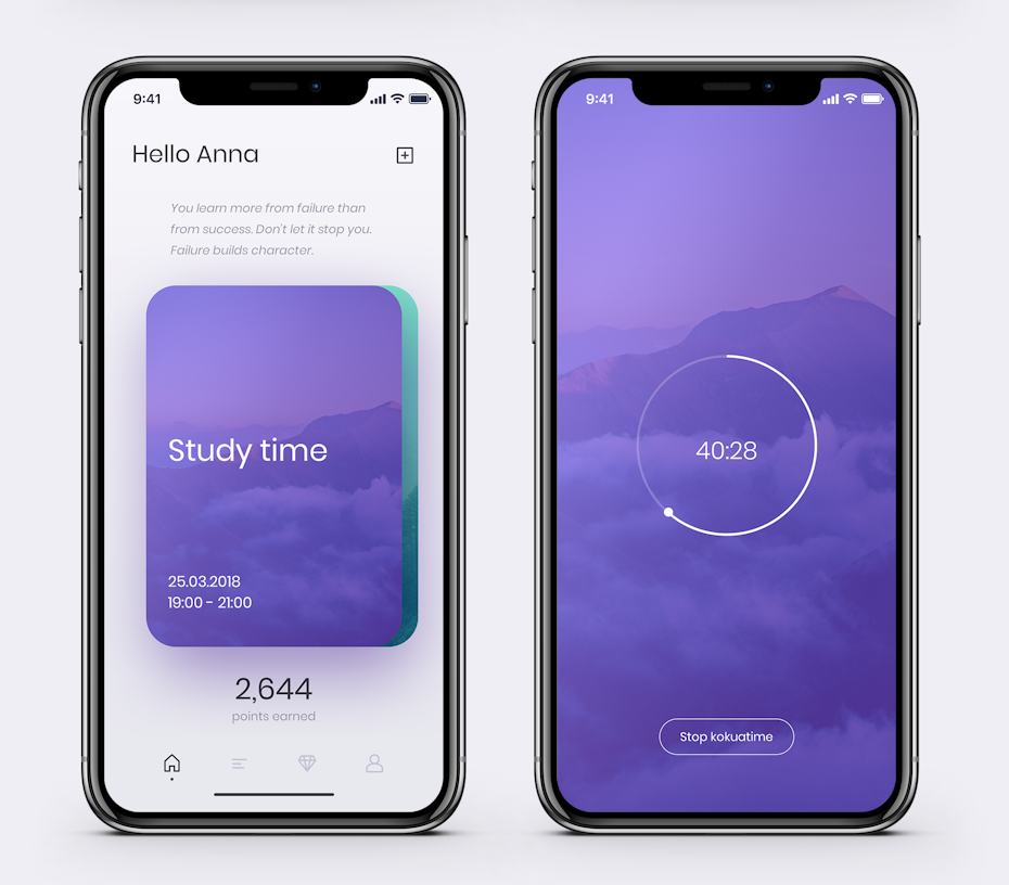 Sleep app design