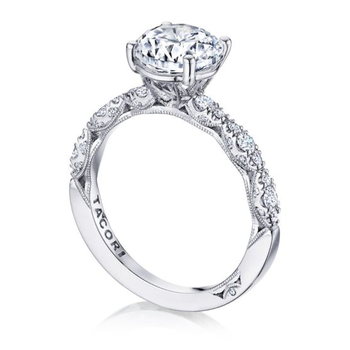 Tacori Pette Crescent Engagement Ring with marquise design band 195-16-729