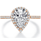 Our Top 20 Bridal Picks Bradley Gough Pear Halo Engagement Ring 210-26-2044