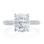 Our Top 20 Bridal Picks Tacori RoyalT Engagement Ring with domed pave diamond band 195-20-809