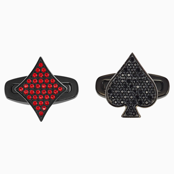 Unisex Tarot Magic Cufflinks, Red, Black PVD 5504779