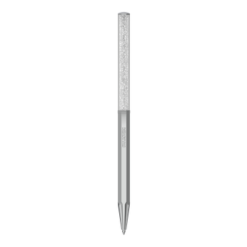 Crystalline ballpoint pen, Octagon shape, Silver tone, Chrome plated 5654062