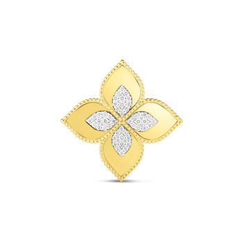 18K Venetian Princess Gold &Amp; Diamond Flower Brooch - 18K Rose Gold 8882798AHBRX