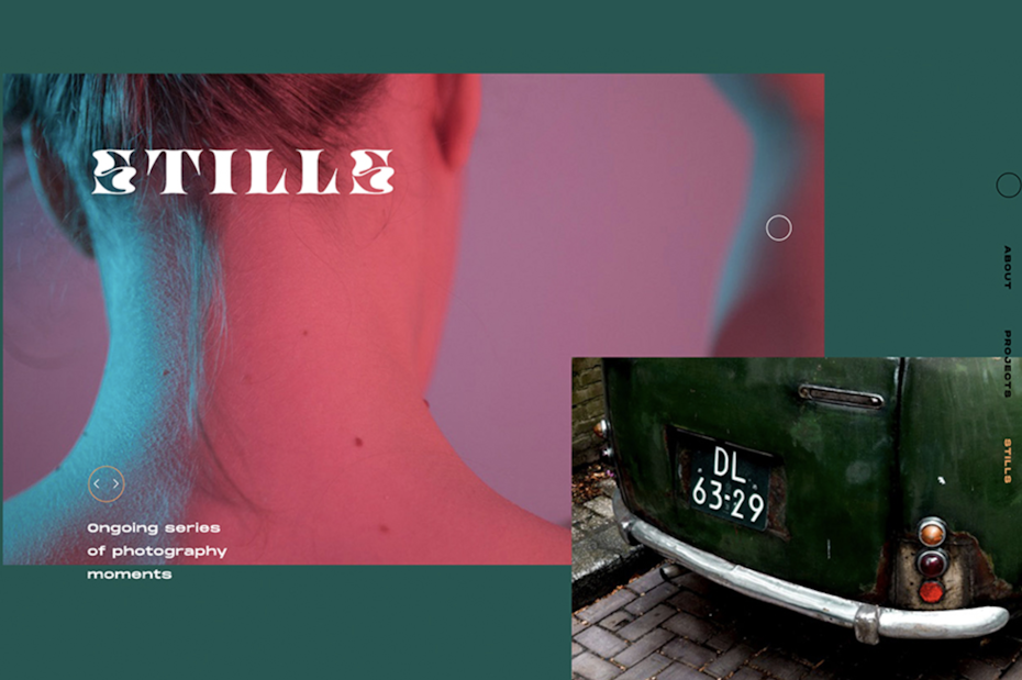 Example of 2020 web design trend of bold duotone